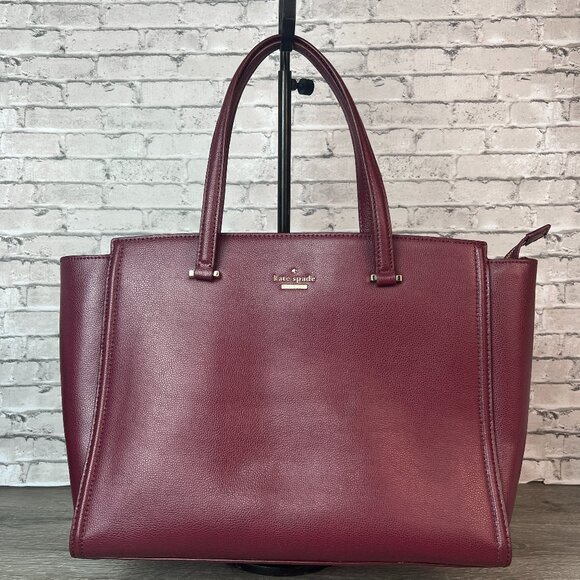 Kate Spade Patterson Drive Large Geraldine Black Cherry - Picture 1 of 6